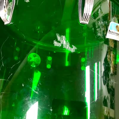 Ludwig  Green Vistalite Power Factory Drum Set image 3