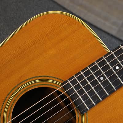 1970 Martin D-28 Dreadnought Acoustic Guitar Natural + OHSC image 3