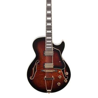 Ibanez Artcore Expressionist AG95QA Hollowbody Dark Brown Sunburst image 2