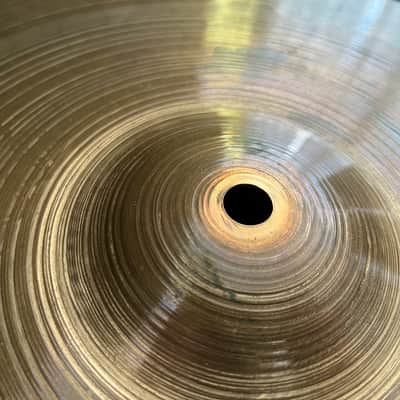Vintage 1979 Paiste 2002 15" Heavy Black Label Hi-Hats Cymbals 1979 Made In Switzerland '70s image 7