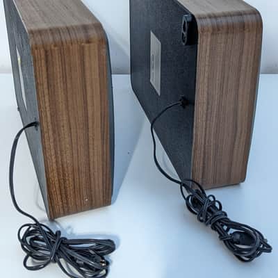 ​Grundig Flach-Box 180 Vintage Flat Wall Speakers Pair (1970s Germany) - Wood & Metal Grille image 9