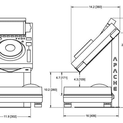 Apache CDJ Stand-Standard (12" wide) Bild 19