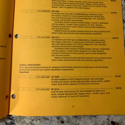 Sunn Sound Reinforcement Catalog 1991 Mixer Speakers etc image 7