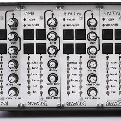 Simmons SDSV Electronic Analog Modular Drum Synthesizer w/ XLR Cables #50522 image 4