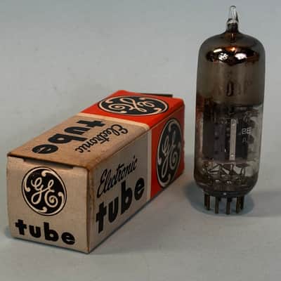 1963 General Electric 6AU8A Vintage 1960s GE Gray Plate D Getter Tube! T448 image 1
