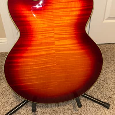 Ibanez AF151-AWB 2013 - aged whiskey burst image 7