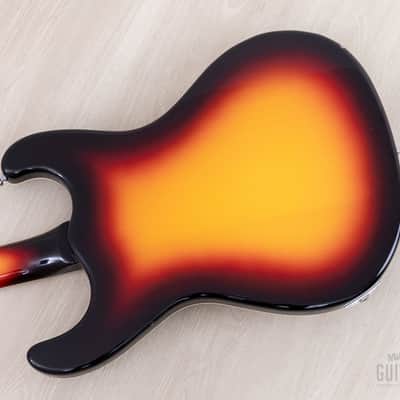 1990s Mosrite Ventures Model '63 Vintage Reissue Sidejack Sunburst w/ Vibramute & Case image 17
