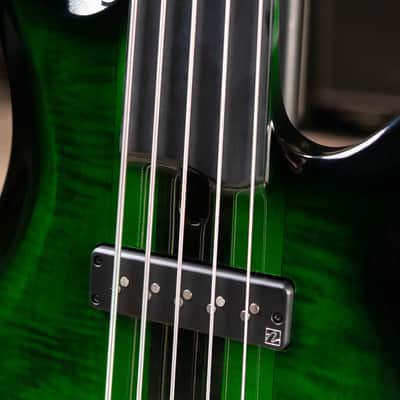 Ibanez Steve Di Giorgio Signature SDGB1-DMT 5-String Fretless Electric Bass - Dark Moss Burst image 8