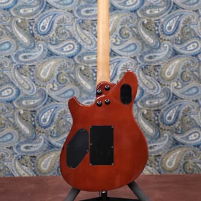 EVH Wolfgang Special QM Baked Maple Fingerboard Tiger Eye Glow image 5
