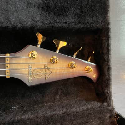 1990 Alembic Elan 4 String Bass - Quilted Maple Burst-Mint image 6