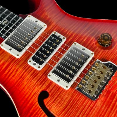 2020 Paul Reed Smith PRS Special 22 Semi-Hollow 10 Top Wood Library w Matching Flamed Maple Neck ~ Blood Orange image 6