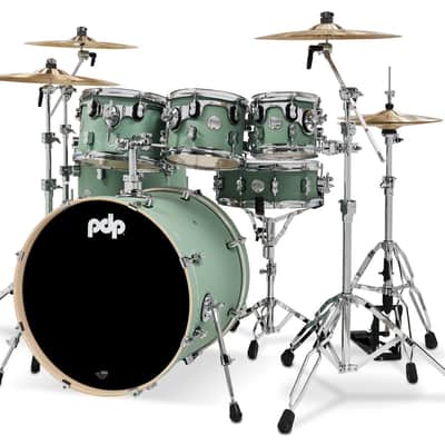 PDP Concept Series 7-Piece Maple Shell Pack - Satin Seafoam (PDCM2217SF) image 2