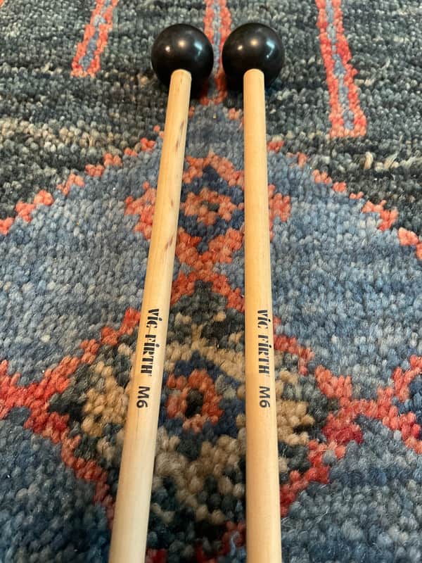 Vic Firth M6 American Custom Keyboard Mallets - Hard, 1-inch Phenolic Ball image 1