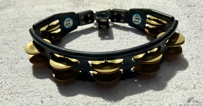LP-Latin Percussion LP vintage Black Cyclops Tambourine 1990s image 1
