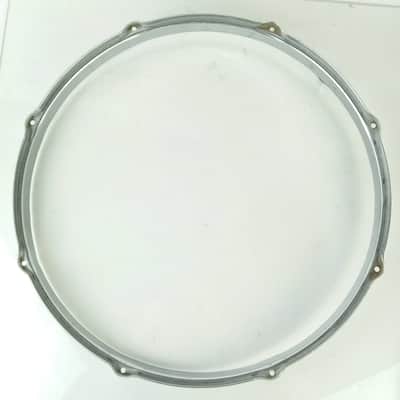 Leedy 15" Double-Flange COB Snare/Tom Drum Batter Rim/Hoop Chrome-Brass Marching image 7