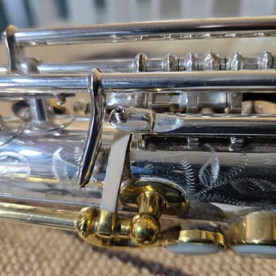 Buescher True Tone Alto Sax 1925 - Silver and 24K Gold Plate image 11
