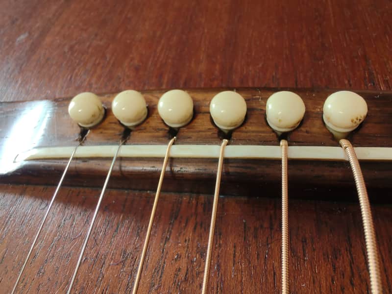 Martin 1958 Bridge Pins from a 0-15 1958 - Off white plastic image 1