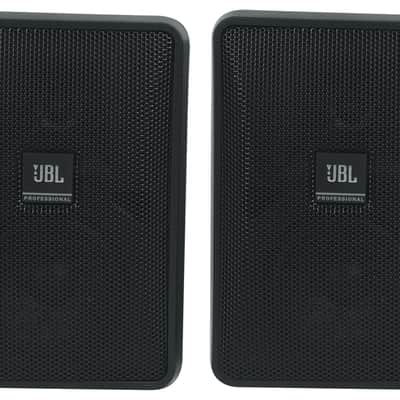 2 JBL Control 23-1 3" Indoor/Outdoor 70v Commercial Wall Mount Speakers in Black image 2
