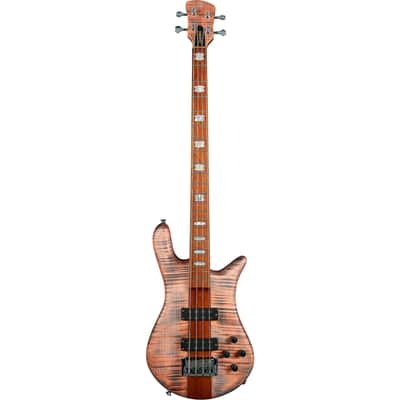 Spector Euro 4 RST 4-String Bass w/ Roasted Maple Neck Aguilar Electronics and Gig Bag - Sundown Glow image 2