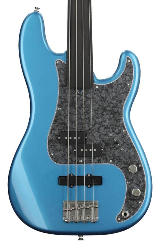 Fender Tony Franklin Fretless Precision Bass - Lake Placid Blue image 1