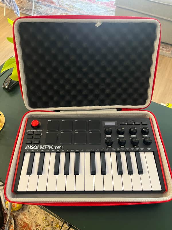 Akai MPK Mini MKIII 25-Key MIDI Controller 2020 - Present - Red with Black Keys image 1