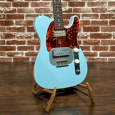 Waterslide Guitars T-Style Coodercaster 2022 Aged Sonic Blue NEW (Authorized Dealer) image 1