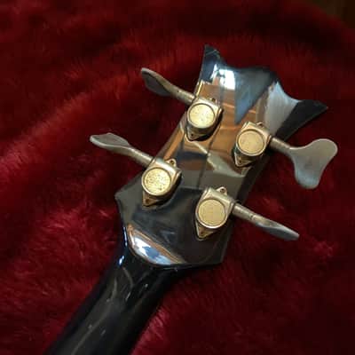 c.1980s Polytone Contempo Bass MIJ Vintage Bass Double Cut “Black” image 11
