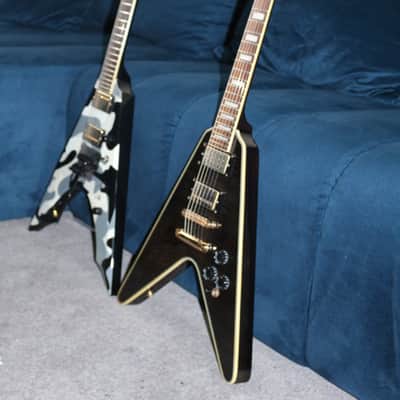 ESP Paul Smith Flying-V (Unique Mini/Traveller Guitar) - See-Through Black image 15