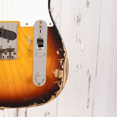 Fender Custom Shop LTD '58 Telecaster - Heavy Relic Faded Aged Chocolate 3-Tone Sunburst image 12