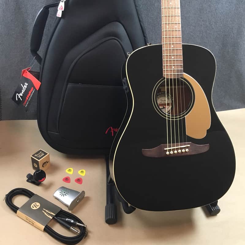 Fender Malibu Player Bundle: GIG BAG, Tuner, Humidifier, Cord