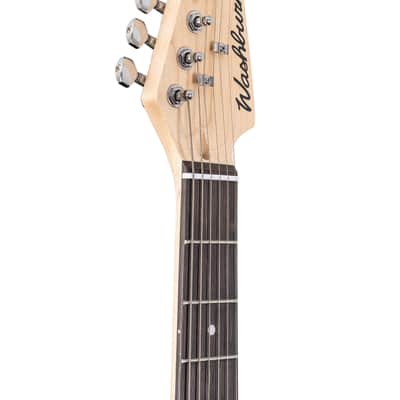 Washburn SDFTB Sonamaster Deluxe Electric Guitar - Trans Black image 5