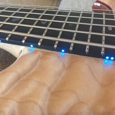 Alembic Wave 6 string Bass guitar - Anniversary Electronics 2018 5A Quilted Maple image 21
