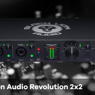 Black Lion Audio Revolution 2x2 USB Type-C Audio Interface 2021 - Black image 7