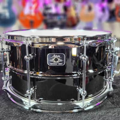 Ludwig Universal Black Brass Snare Drum 7in. x 13in. Chrome Hardware Auth Dealer Free Shipping! image 1