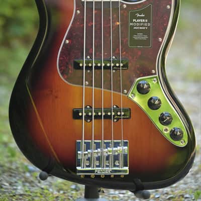 Fender Player II Modified Active Jazz Bass® V - 3-Color Sunburst image 1