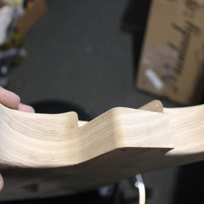 Allparts Fender Stratocaster Thinline Ash Body - Natural Ash imagen 9