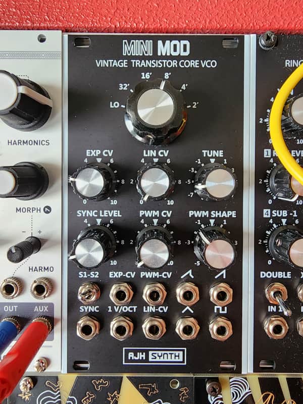 AJH Synth MiniMod VCO 2022 - Vintage / Black image 1