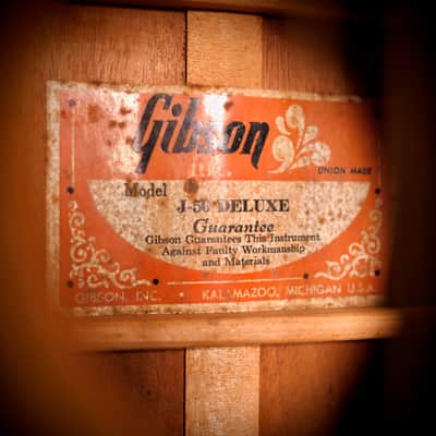 Gibson J-50 Deluxe Natural 1975 image 11