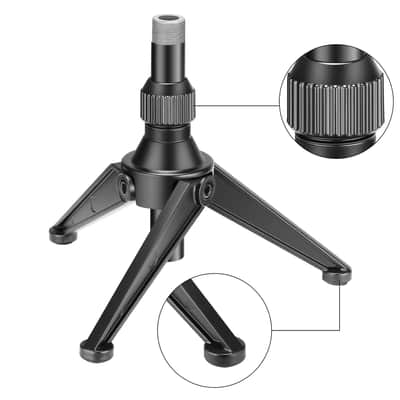 Mini Desktop Microphone Tripod Stand (Mic Stand) image 4