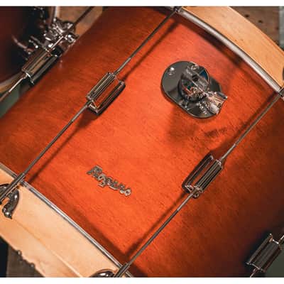Rogers TWR-0318HX-SRM Tower 3pc 18x14/12x8/14x14 Satin Red Mahogany w/Wood Hoop image 4