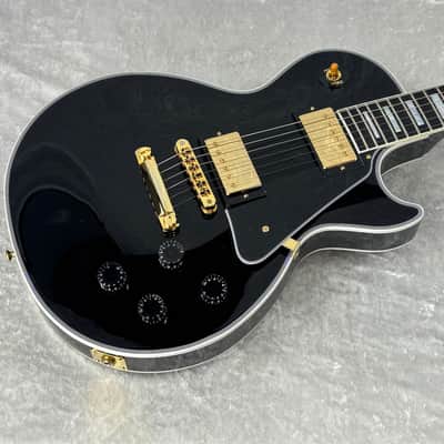 2025 USA Gibson Custom Shop Les Paul Custom in black finish with case image 1