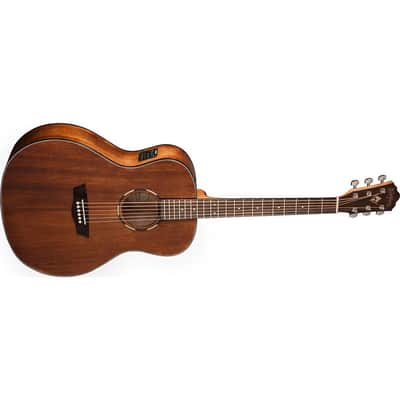Washburn WLO12SE Woodline 10 Series All-Mahogany OM with Electronics Natural