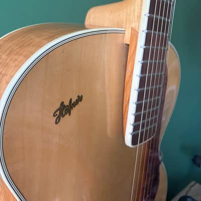 1958 Höfner 456 Blonde Archtop – Exceptional Flame Maple – Germany w/ case image 9