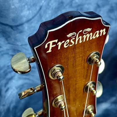 Freshman FALTDKOAOC 20th Anniversary OM Electro-Acoustic Guitar Koa Sunburst image 10