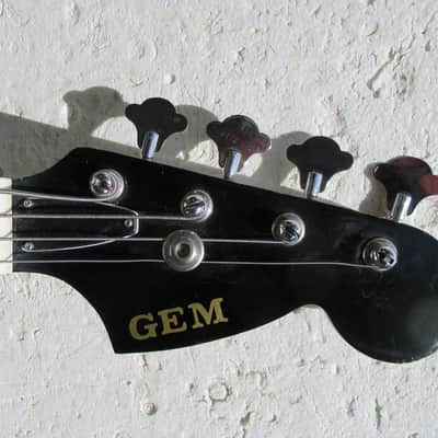 Gem Bass Guitar, 1960's, Japan, Short Scale, Sunburst, Clean image 2
