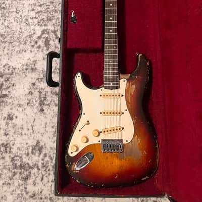 Fender Stratocaster Hardtail 1959 - Sunburst Lefty image 4