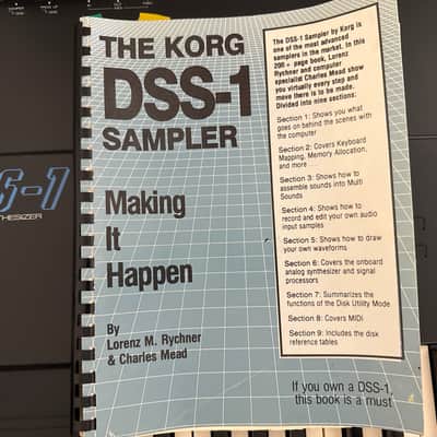 Korg The Korg DSS-1 Sampler - Making it Happen by Rychner & Mead 1987 Alexander Publishing 1988