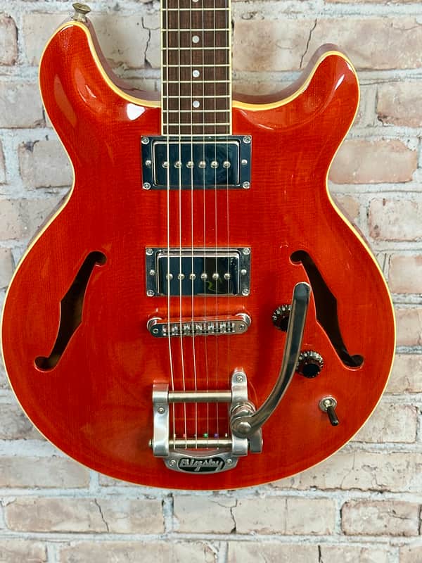 Hamer Newport Hollow Body USA 2000 - Orange Sparkle image 1