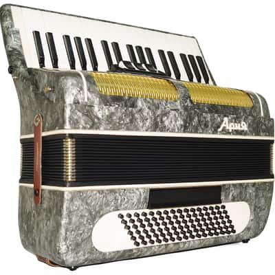 Russian Piano Accordion Ariya 96 Bass Buttons Original Keyboard Accordian New Straps 2174, Wonderful sound! image 4