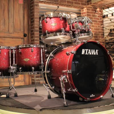 Tama Starclassic Walnut/Birch 5pcs Molten Dark Raspberry Fade Drum set - Demo! image 1